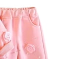 thumbnail image 4 of asjyhkr Toddler Girls Vacation Sets Flower Long Sleeve Sweatshirts Pants Cute Party Casual Fall Outfits 2 Piece(0-1 Years), 4 of 5