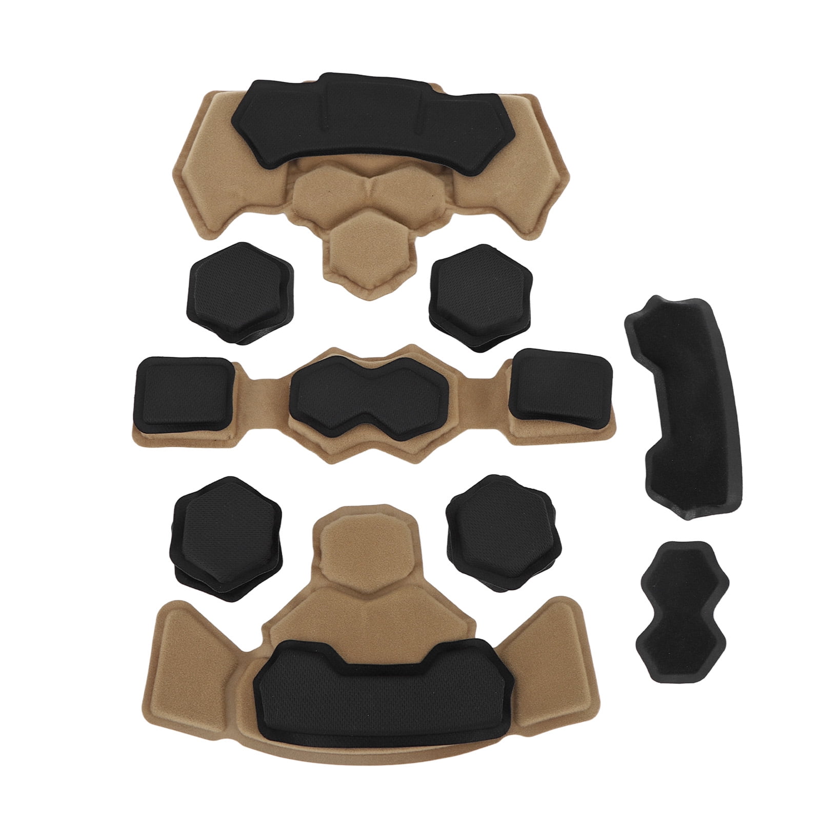 Helmet Padding Kit, Easy To Disassemble Waterproof Soft Helmet Padding Inserts For Bike Black