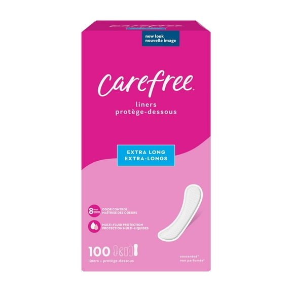 Carefree Acti fresh Flat Liner XL, 100 Ea..