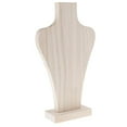thumbnail image 7 of Natural Wood Unpainted Mannequin Bust for Necklace Jewelry Display M-26.5cm, 7 of 7