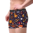 thumbnail image 2 of Yiaed Whimsical Autumn Forest Print Men's Soft Cotton Boxer Shorts Breathable Boxers Underwear Moisture-Wicking Underwear Stretch Boxer Briefs for Man-Medium, 2 of 5