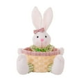 thumbnail image 2 of Easter Baskets for Boys & Girls Easter Baskets Bulk Easter Decoration Supplies Cartoon Cute Easter Bunny Doll Candy Basket Egg Storage Basket Easter Bucket Candy Bag for Easter Party (Pink), 2 of 8