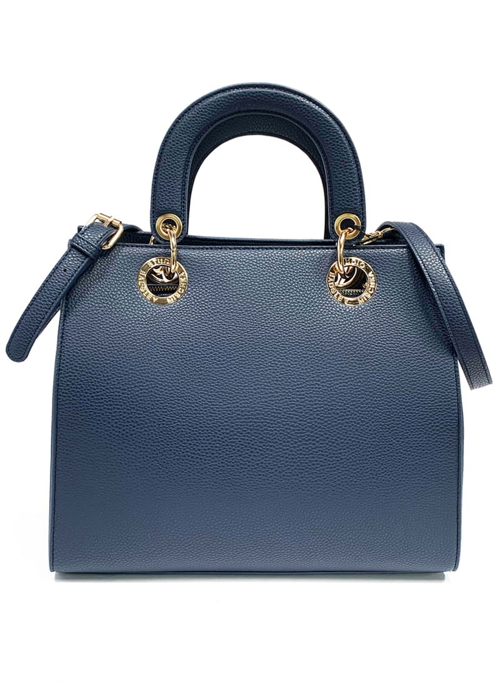 Badgley Mischka Navy Tote Bag - Walmart.com 