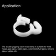 thumbnail image 4 of Double Gripping Nylon Hose Clamps, 8 Pack 16.3-18.1mm Double Snap Grip Hose Clip, 4 of 5