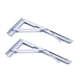 thumbnail image 4 of Soportes de estante plegables 2 piezas Soporte de pared de acero inoxidable Montaje en pared para 20 pulgadas, 4 of 9
