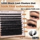 thumbnail image 2 of Kit de extensión de pestañas Focipeysa Fluffy Volume Lash Clusters, 2 of 7
