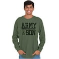 thumbnail image 2 of US Army Son Military Star Logo Men Big & Tall Long Sleeve Tee Brisco Brands 2X, 2 of 4