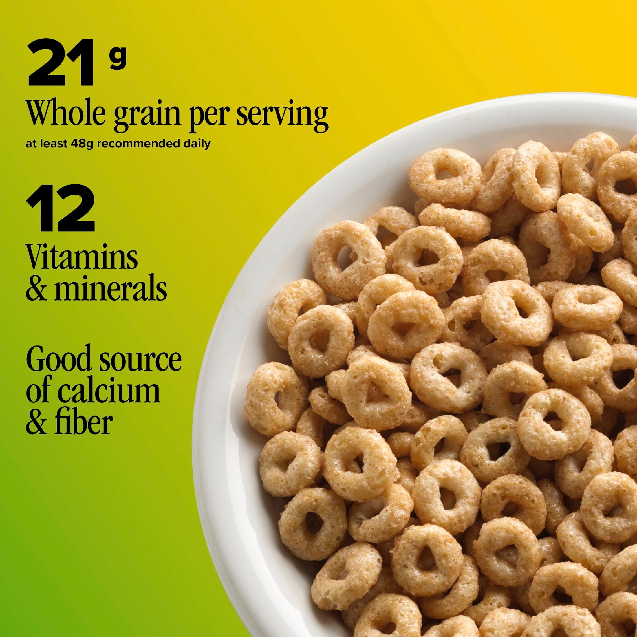 (12 pack) Apple Cinnamon Cheerios, Heart Healthy Gluten Free Cereal, 11 oz