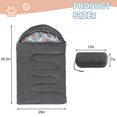 thumbnail image 4 of Saco de Dormir Impermeable y Cálido para Perros GeerDuo para Acampar Gris, 4 of 9