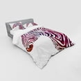thumbnail image 3 of Ambesonne Animal Bedding Set 3 Pcs, Ornamental Zebra Profile, Twin, Purple Coral and Pink, 3 of 3