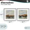 thumbnail image 3 of Stupell Industries Contemporary Blended American West Atmosphere Gray 2pc Framed Print Under Glass Set, 16 x 16 each, by Silvia Vassileva, 3 of 7