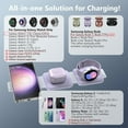 thumbnail image 2 of YIYUN Travel 3-in-1 Fast Wireless Charging Station – Foldable Charger for Galaxy S25/S24/S23, Watch Series, and Buds., 2 of 7