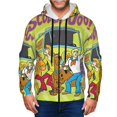 thumbnail image 3 of Sigee Scooby-Doo Am for Men's Zip-Up Hoodie Moisture Wicking and Breathable, Full Zip Hooded Sweatshirt,Large, 3 of 8