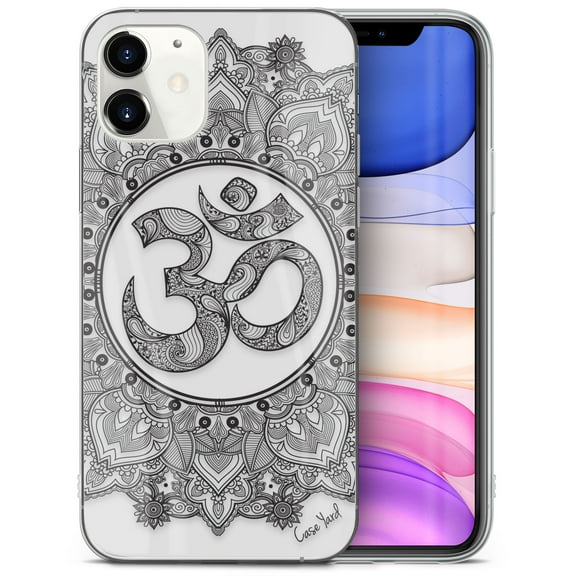 TPU Clear Case for iPhone 13 Pro Max with Royal Ohm Mandala design phone cover