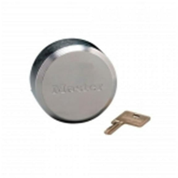 Master Lock Keyed Padlock,1 23/32 in,Round,Silver 6271KAW700A