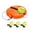 A004- Orange (3 Balls), variant on 8 Inch Tennis Ball Trainer with Tether Rope and Adjustable Dial,Solo Tennis Trainer for Outdoor Tennis Practice,Father's Day Gift for Athlete,1 Pack