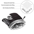 thumbnail image 6 of Fotbe Gothic Skull Drape for 4Pcs Oven Mitts and Pot Holders, 500℉ Heat Resistant Oven Mitts , Non-Slip Silicone Surface Safe for Baking, Cooking, BBQ, 6 of 6