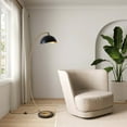 thumbnail image 6 of Luna Bella Chairside Arc Floor Lamp 60 Weathered Brass & Matte Black, 6 of 11