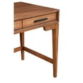 thumbnail image 4 of Writing Desk with 3 Drawers and Wooden Frame, Brown, 4 of 5
