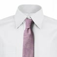 thumbnail image 2 of Leaves Necktie, Monochrome Blooming Flora, Dress Tie, 3.7", Lavender Beige, by Ambesonne, 2 of 3