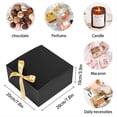 thumbnail image 3 of Paquete de 10 Cajas de Regalo Negras con Tapas, Caja de Propuesta para Padrinos de Boda de 8x8x4 Pulgadas, Caja de Regalo Negra de Lujo con Cinta para Caja de Boda, 3 of 5