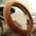 thumbnail image 5 of NIBOLOG Warm Long Soft Plush - Steering Wheel Cover for Car Auto Truck, 5 of 6