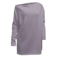 thumbnail image 3 of Casual Off The Shoulder Needle Loose Knitwear Plus Size Top plus Size Thanksgiving Shirts for Women 3x Summer Tops plus Size Long Stretch Tops Misses Tops Top Womens plus Size Womens Shirts And Tops, 3 of 4
