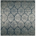 thumbnail image 4 of SAFAVIEH Madison Leighton Geometric Area Rug, Navy/Silver, 5' x 5' Square, 4 of 8