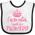 thumbnail image 3 of Inktastic So Cute Princess Girls Baby Bib, 3 of 4