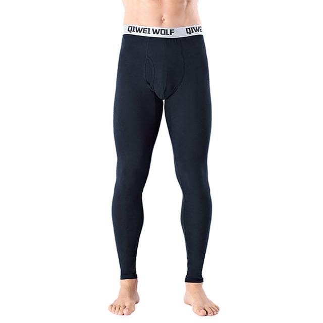 Sexy Dance Calzoncillos largos para hombre, mallas cálidas de invierno, cintura elástica, pantalones térmicos, pantalones básicos, ropa interior ajustada de capa Base