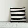 thumbnail image 2 of Creative Products Black Cabana Stripe 16x16 Spun Poly Pillow, 2 of 2