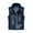 Blue, variant on Men Blouses Waist Coat for Men Light Jacket Mens Casual Winter Coats Warm Jackets Mens Full Set Trench Coat Leather Long Tech Vest down Asian Mechanics Coats for Men's Summer Denim Blue XL