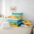 thumbnail image 4 of YST Kids Summer Holiday Ocean Wave Comforter Set, Tropical Beach Theme, 7 Pieces, King, 4 of 4