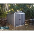 thumbnail image 4 of Rubicon 6 ft. x 12 ft. Dark Grey Garden Storage Shed, 4 of 9