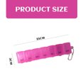 thumbnail image 4 of Pastillero rosa con 7 compartimentos para medicamentos diarios, organizador mensual de pastillas, estuche dispensador, 4 of 5