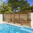 thumbnail image 3 of MAYEERTY 76 in x47 in Decorative Privacy Screen Outdoor Divider with Stand, 3 of 5
