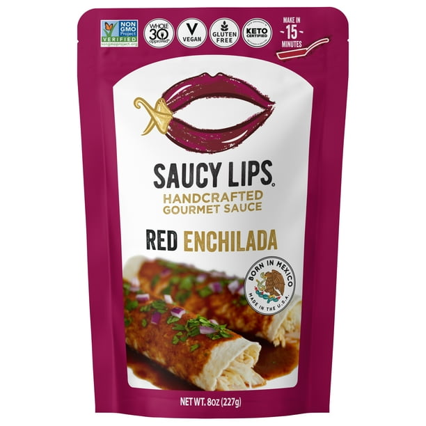 Saucy Lips Sauce Red Enchilada, 8 Oz