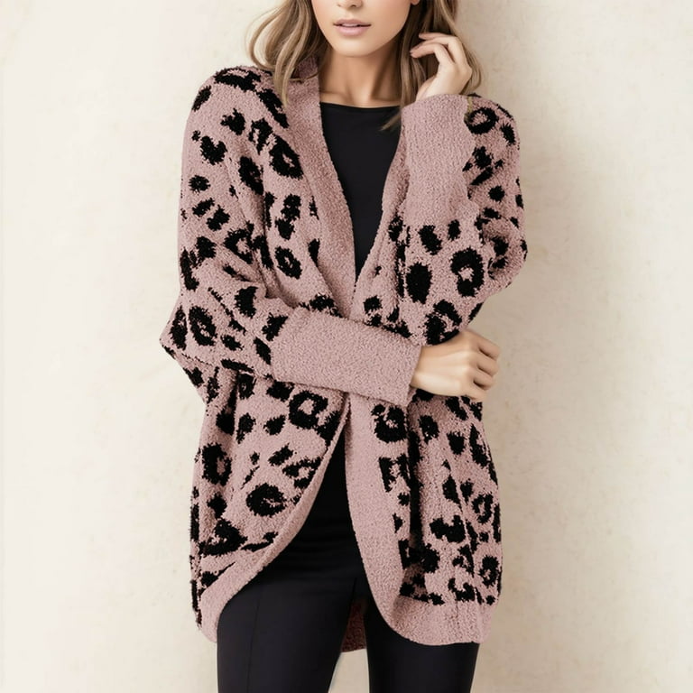 Lucky Brand Leopard Print Long Cardigan Sweater Women’s S