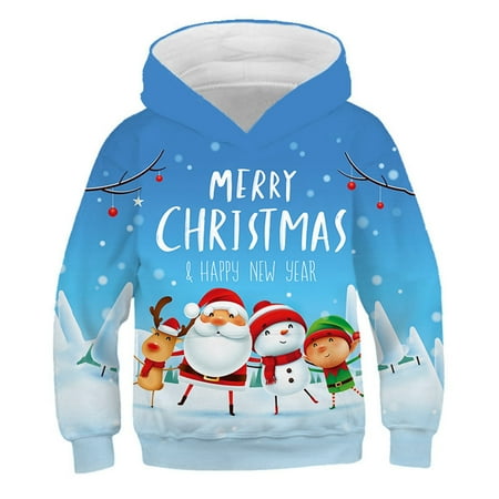 

Christmas Hoodie Kids Boy Hoodies Christma Boys Boys and - Kids Fashion Hooded Sweatshirt (4-12) Youth Girls Sweatshirt Hoodie