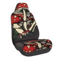 thumbnail image 1 of Balery Red Mushrooms Funda de Asiento para Auto con Diseño - Cubierta Frontal Suave y Transpirable con Protector Antideslizante- 1 Unidad, 1 of 5