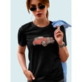 thumbnail image 2 of Classic  Car Graphic Women Black T-Shirt, Female x-Large, 2 of 4