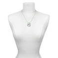 thumbnail image 3 of Delight Jewelry Silvertone Black Number - 9 Laugh Ring Charm Necklace, 18", 3 of 4
