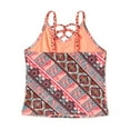 thumbnail image 2 of Wonder Nation Girls Boho Ditzy Mix & Match Swim Tankini Top, Sizes 4-18 & Plus, 2 of 3