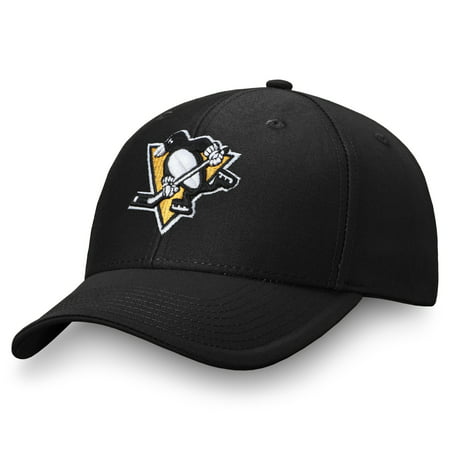 Men's Fanatics Branded Black Pittsburgh Penguins Adjustable Hat - OSFA