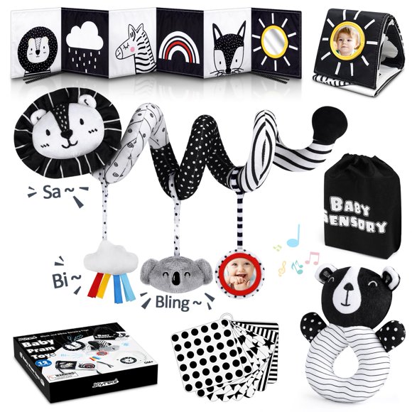 Baby Toys Joyreal High Contrast para recién nacidos con asientos de coche