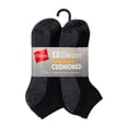 thumbnail image 2 of Hanes Mens Crew Socks Pack, 12-Pack, X-Temp Cushioned Socks for Men, Moisture-Wicking for big & tall men, 2 of 7