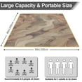thumbnail image 5 of 80”x 80”Extra Large Marble Picnic Blankets Waterproof Foldable Beach Blanket Sandproof,3-Layer Thicking Outdoor Packable Blanket for Camping, Park, Beach, Grass, Indoors, 5 of 6