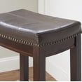 thumbnail image 4 of Linon Boho Claridge Set Of 2 Bar Stool With Wenge Finish BS280BRNPU-02PK-KD, 4 of 7