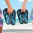 thumbnail image 5 of Summer Flip Flops Non-Slip Lightweight Rubber Sandals Vacation Beach Essentials Ethereal Moonlit Night Background, 5 of 8
