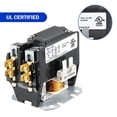 thumbnail image 2 of Contactor de motor Carrier HVAC, 24 V CA, 40 A, bobina, 2 polos, relés de repuesto compatibles con PC240A, aire acondicionado, bomba de calor, 2 of 5